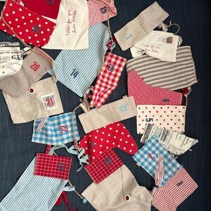 Colorful Fabric Advent Calendar Garland